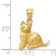 thumbnail image 2 of 14K Yellow Gold Cat Charm, 2 of 2