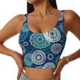 thumbnail image 2 of Uemuo Bohemian Mandala Pattern Women's Sports Bra - High Impact Support, Breathable, and Comfortable Athletic Bra for Running, Yoga, and Workouts, 2 of 9
