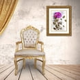 thumbnail image 3 of Young, Chamira 19x24 Gold Ornate Wood Framed with Double Matting Museum Art Print Titled - Rose in Bloom II, 3 of 4