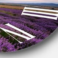 thumbnail image 3 of Designart 'Lavender Field At Dawn Iii' Farmhouse Wall Clock, 3 of 5