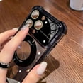 thumbnail image 2 of for iPhone 15 Pro Max/ 15 Ultra Magnetic Transparent Case,Luxury Bling Shockproof Military-Grade Protection with Camera Lens Protective, 2 of 5