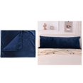 thumbnail image 4 of Non-allergenic Bolster Pillow Case Body Support Pregnancy Blue 50x152cm, 4 of 5