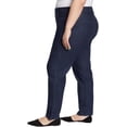 thumbnail image 5 of Gloria Vanderbilt Women’s Amanda Classic 5-Pocket Stretch Denim Jeans, Natural Waist, Tapered Leg (Dark Blue, 16 Tall), 5 of 6