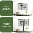 thumbnail image 5 of Uforic Farmhouse TV Stand with Mount for 32-70" TVs, Media Console with Barn Doors, White, 5 of 5