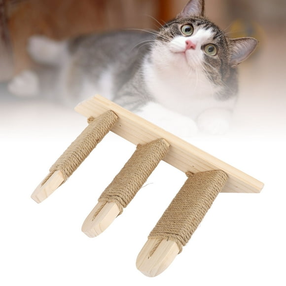 Cat Wall Mounted Climbing Shelves, Space Saving Cat Shelves and Cat Perches, Cat Wall Shelves with High Strength Pine Wood, Floating Cat Shelves for Home Apartment