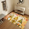 thumbnail image 2 of Area Rugs 4'x6'. Sunflowers Gnomes Carpet Runner Indoor Outdoor Rugs Home Decor Aesthetic, Fall Thanksgiving Leaf Orange Ombre Non Slip Mats Washable Accent Rug for Living Room Bedroom, 2 of 3