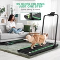 thumbnail image 5 of Simpfree 2 in 1 Walking Pad Treadmill with Handles, Under Desk Treadmill with Incline, LED Touch Screen, Remote Watch,Wide Running Area, 0.6-7.5MPH, 5 of 9