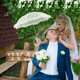 thumbnail image 3 of 1pc Vintage Lace Umbrella Stage Rendimiento Props Boda paraguas nupcial, 3 of 5