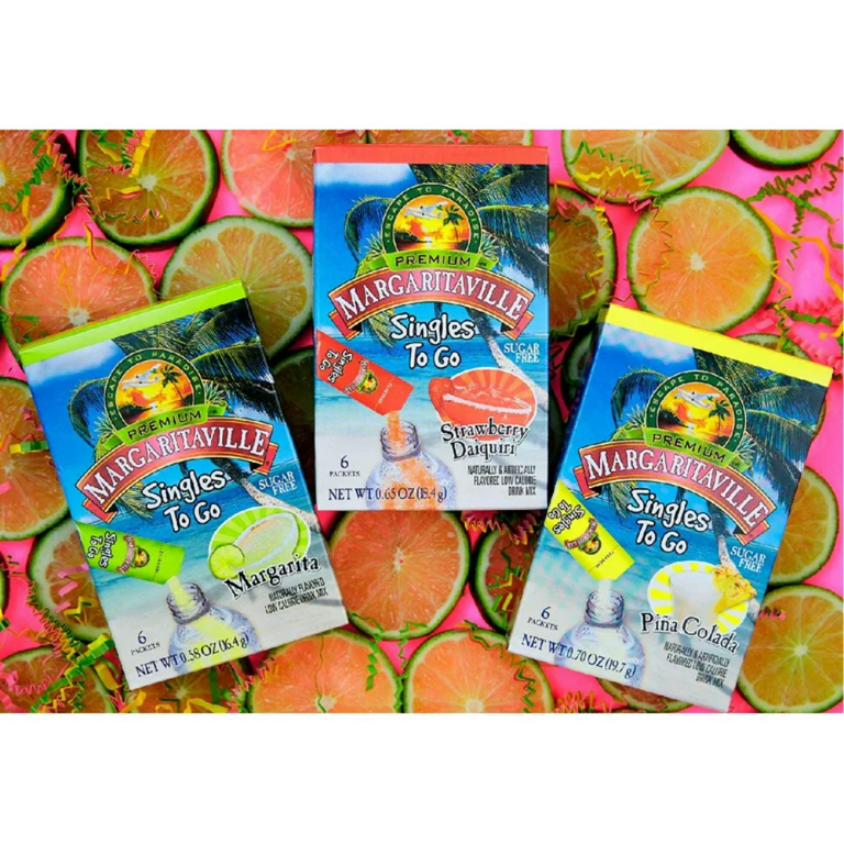 melodisk Bliv såret Nedrustning Margaritaville Singles To Go Water Drink Mix - Pina Colada Flavored,  Non-Alcoholic Powder Sticks (12 Boxes with 6 Packets Each - 72 Total  Servings), 0.70 oz (Pack of 12) - Walmart.com