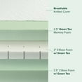 thumbnail image 3 of Zinus Green Tea Luxe 8" King Memory Foam Mattress, Made of US Foam and Global Materials, Adult, 3 of 11