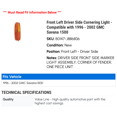 thumbnail image 2 of Front Left Driver Side Cornering Light - Compatible with 1996 - 2002 GMC Savana 1500 1997 1998 1999 2000 2001, 2 of 2