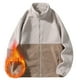 thumbnail image 1 of pstuiky camisa de manga larga para hombre, Sudadera con capucha de forro polar personalizada de invierno para hombre, con cuello alto, cálida, holgada, con bloques de color y manga larga. l, 1 of 9