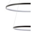 thumbnail image 3 of JONATHAN Y Brice 24" 2-Light Modern Contemporary Metal Round Integrated LED Pendant, Matte Black, 3 of 8