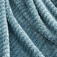 thumbnail image 6 of EcoThread ™ Plush Textured Heathered Soft Oversized Throw Blanket, Teal, 6 of 9