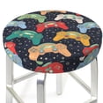 thumbnail image 3 of Honeii Retro Video Game Pattern Bar Stool Covers-Round Stools Seat Covers, Washable Stool Cushion Slipcover Elastic Bar Chair Covers-14 inch, 3 of 7