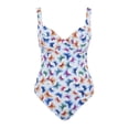 thumbnail image 3 of Panache Paloma Balcony Underwire Swimsuit (SW1720),36H,Flutter Print, 3 of 5
