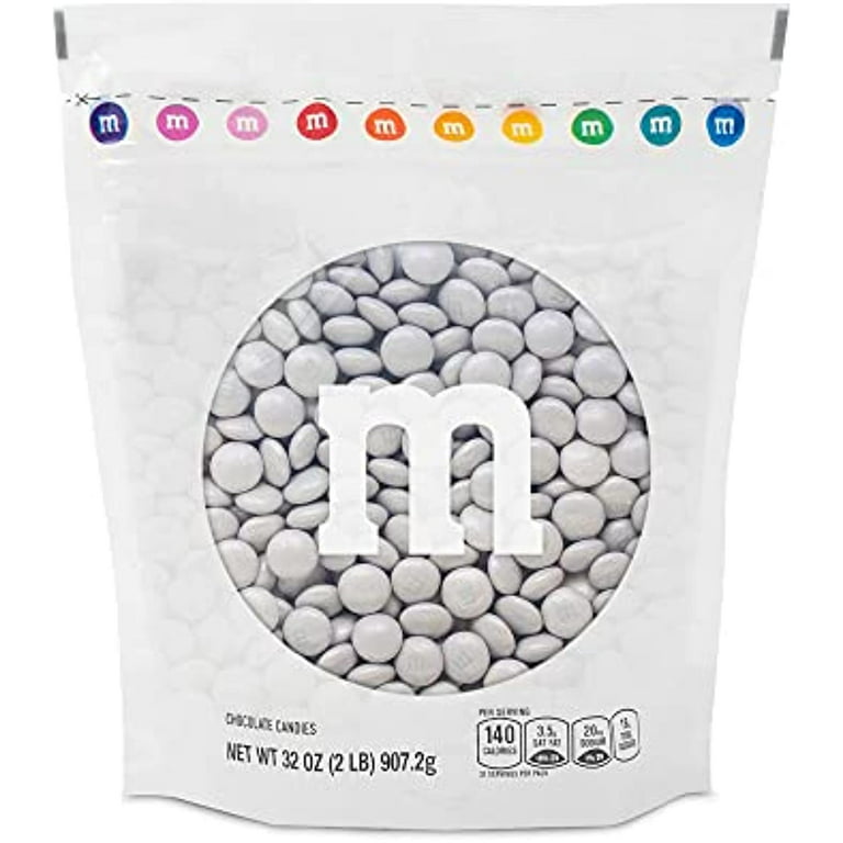 My M&Ms Platinum Milk Chocolate Bulk Candy Of Resealable Bag For Themed  Holiday Candy Buffet & Giveaway, Edible Decor, Diy Christmas Candy Favors,  32