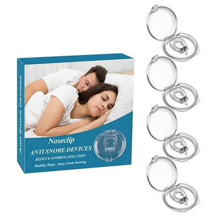 

HFDD 4 Pack Magnetic Anti-snoring Nose Dilator Stop Snoring Nose Clip Set