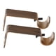 thumbnail image 1 of de 2 soportes de barra ajustables, negro, soporte de barra / soporte para barra / soporte de barra Bronce Macarena Soporte de barra de cortina, 1 of 6