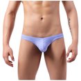 thumbnail image 3 of Mens Underwear Men's Underwear Low Waist Fashion Color Stripes Comfortable Erotic Panties 6PC, 3 of 8
