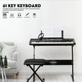 thumbnail image 5 of Starument 61 Key Premium Electric Keyboard Piano for Beginners with Stand, Built-in Dual Speakers, Microphone, Headphone, Bench & Display Panel, 5 of 5
