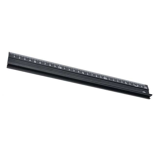 L Type Metal Ruler Aluminum Alloy Measuring Tool with Rubber Strip and Protective Plate for Length Measurement Straight Line Cutting DIY Home Use