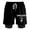 Black, variant on SAINt JHN Circles Fake Two Shorts Hip Hop SweatShorts Casual Men Basketball Shorts