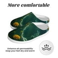 thumbnail image 6 of Fotbe Jelly Fish Pattern Women's Fuzzy Curly Fur Memory Foam Loafer Slippers Indoor Outdoor Slippers Winter Home Shoes-37/38, 6 of 7
