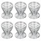 thumbnail image 1 of Stainless Steel Egg Cups Set of 6 - Wire Coiled Spring Shock Absorbing Kitchenware, 1 of 5