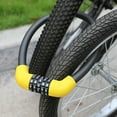 thumbnail image 3 of Security Bike Lock Rust-proof Corrosion Resistant Anti-saw Combination 4 Number Code Bike Lock for Road Bike Black A, 3 of 13