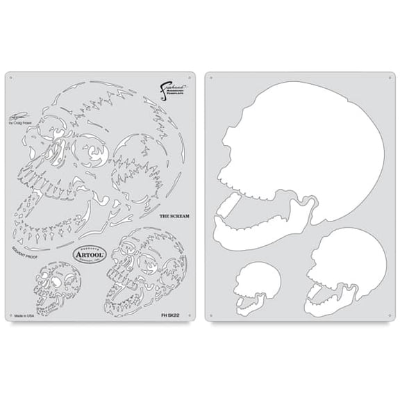 Iwata Artool Freehand Template - Horror of Skull Master The Scream