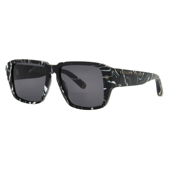 Philipp Plein Smoke Square Ladies Sunglasses SPP081 0Z21 55