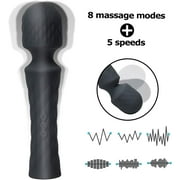 Lollanda Powerful AV Vibrator with 10 Rotation Modes and 3 Speeds Vibrating Dildo for Female G Spot Massager USB Charger Clitoris Stimulator Sexy Toys For Women