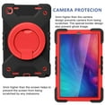 thumbnail image 4 of Dteck Case for Samsung Galaxy Tab A7 10.4 SM-T500/T505/T507 (2020), Heavy Hybrid Rugged Shockproof Case with Handle Kickstand/Adjustable Shoulder Strap, Black+Red, 4 of 7