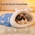 thumbnail image 2 of Texwix Flexcamo Cozy Pet Nest for Cats and Dogs, Semi Enclosed Warm Pet Sleeping Bag, Soft Cat Dog Sleeping Bag for Indoor Cats, Winter Nest for Small Pets, 2 of 7