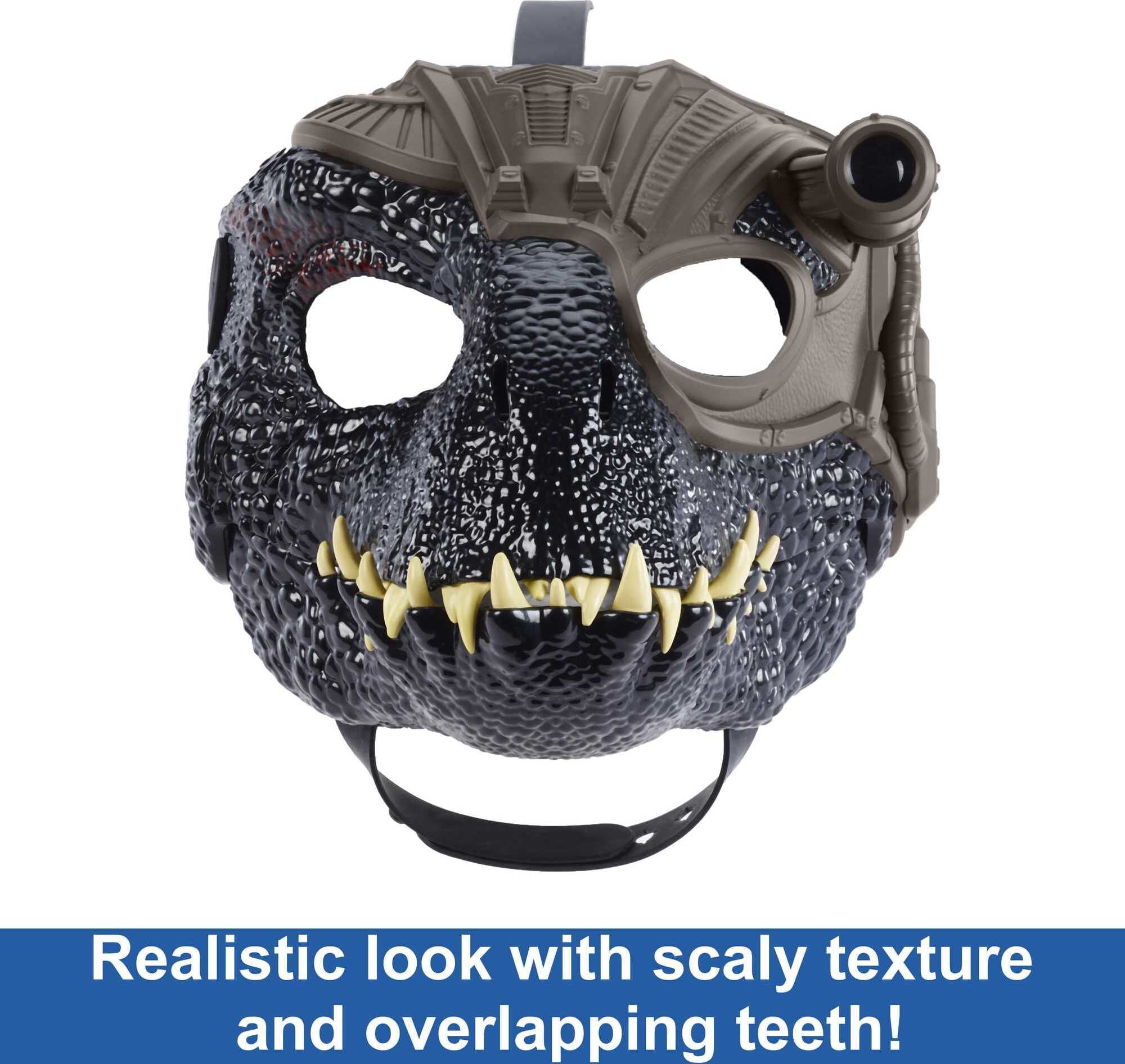 Jurassic World Indoraptor Dinosaur Mask with Tracking Light and Sound for Role Play