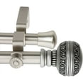 thumbnail image 2 of 13/16" Dia Adjustable 48-84" Siena Double Curtain Rod in Satin Nickel, 2 of 4