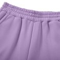 thumbnail image 6 of Zpanxa Sets for Women Clothing Two Piece Solid Drawstring Crop Hoodie and Cuffed Jogger Pants, 6 of 9