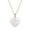 Rock Crystal, variant on Natural Stone Heart Gemstone Healing Crystal Pendant Lucky Blessing Energy Necklace for Women Men, Unakite