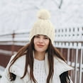 thumbnail image 2 of Womens Winter Hat Cold Weather Gear Winter for Women Winter Hats Soft Knit Hat With Warm Knitted Snow Cap, 2 of 6