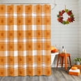 thumbnail image 2 of Shower Curtains for Bathroom-72"x72",Thanksgiving Day Autumn Leaves Waterproof Bath Curtain Grommet Shower Curtain Set with Hooks, 2 of 6