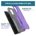 thumbnail image 2 of Njjex for Samsung Galaxy A13 5G Case, Galaxy A13 Case Dual Layer Rubber Protection Cover Anti-Scratch Protective Slim Lightweight Shockproof Heavy-Duty Case for Samsung A13 5G- Purple, 2 of 6
