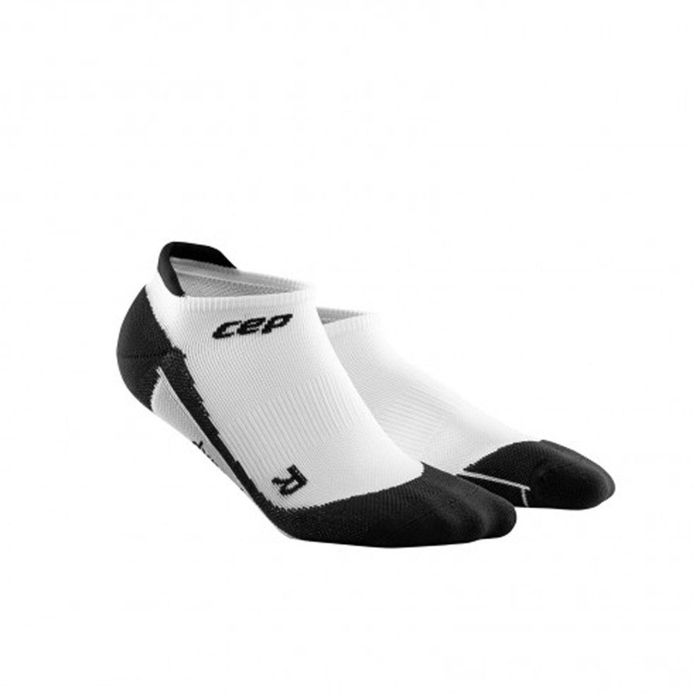 Men's Dynamic NoShow Compression Socks, Running/Athletic SocksWhite