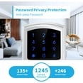thumbnail image 3 of Keyless Entry Door Lock with Keypad and Handle for Front Doors Touchscreen Deadbolt peep Password AutoLocking Matte, 3 of 6
