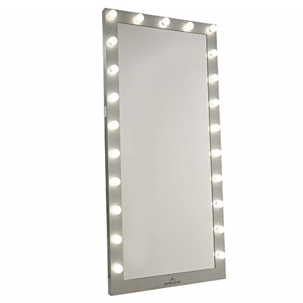 Vanity Floor Mirror With Dimmer Switch, Full Size Vanity Mirror With Lights