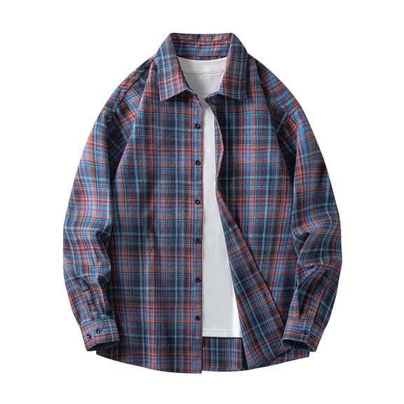 Aimik Hanes Up to 65% off Clearance Mens Flannel Shirts Jackets Casual Shackets Button Down Long Sleeve Plaid Shirt Lightweight Jackets with Pockets-Black L