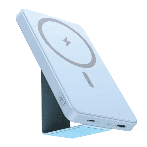 Fokimdo Wireless Power Bank, 5000mAh Foldable Battery