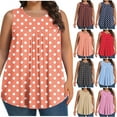 thumbnail image 1 of JDQJBZ Débardeurs Grande Taille pour Femmes Col Rond Sans Manches Décontracté, 1 of 5