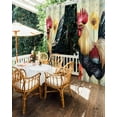 thumbnail image 5 of nqOlkjepod Outdoor Curtains for Patio Waterproof, Retro Rooster Outdoor Privacy Panels Grommet, Spring Floral Watercolor Farmhouse Animals Blackout Outside Curtains for Porch/Cabana 54"x84", 1 Panel, 5 of 8