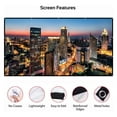 thumbnail image 2 of 60-200 inch Portable Foldable Projector Screen High Density White Anti-Crease Soft Projection Screen 16:9 Indoor Outdoor ,High Absorbance, 2 of 6